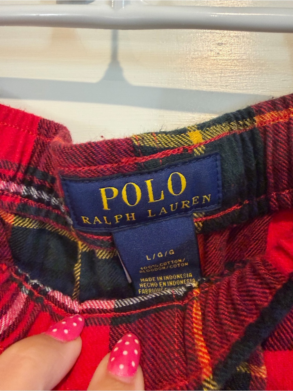 Polo by Ralph Lauren Red, Black & Yellow Plaid PJ Set - Picture 7 of 11